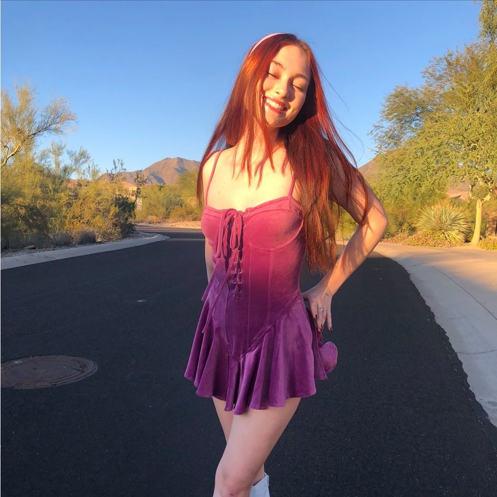 Dolls kill medium purple velvet dress💜